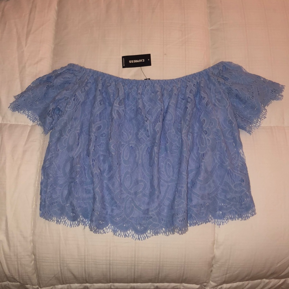 BRAND NEW Express off the shoulder shirt